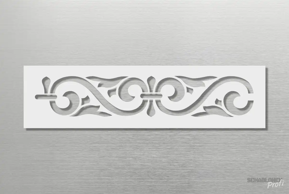 Elegante Classic Bordüren-Schablone C0121 für stilvolle Wandakzente